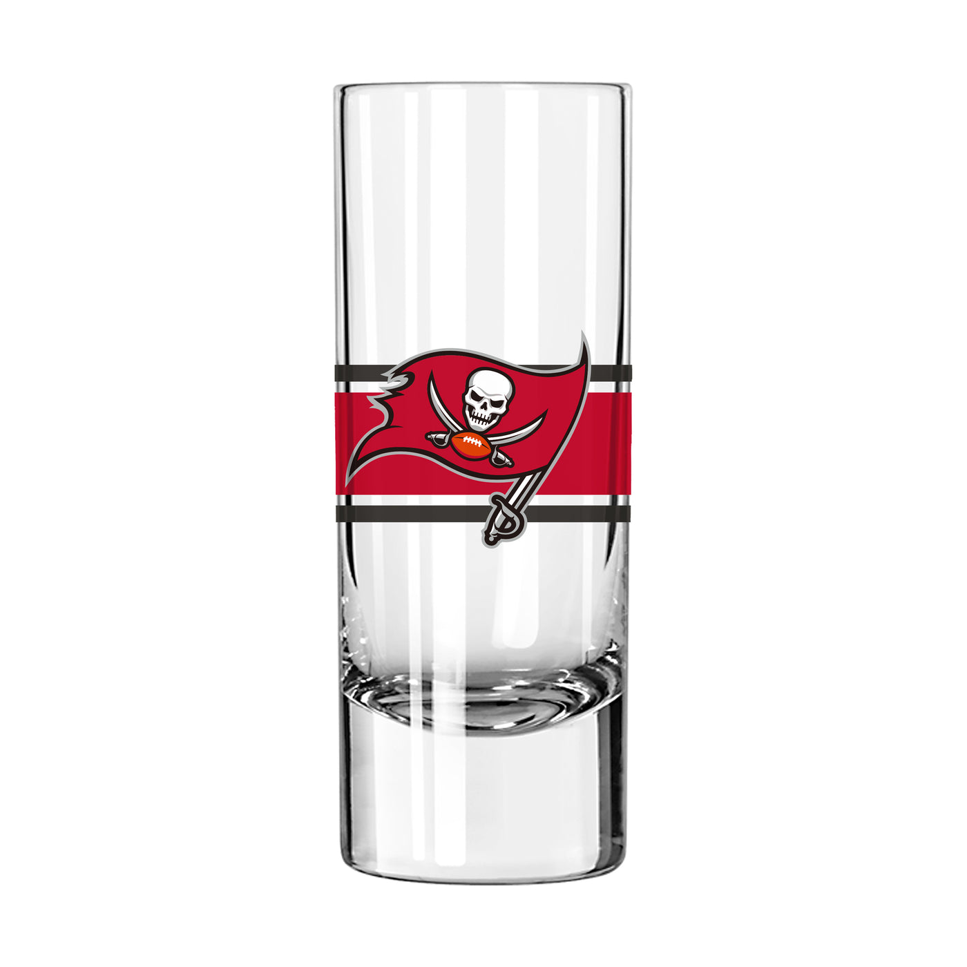 Tampa Bay Buccaneers 2.5oz Stripe Shooter Glass