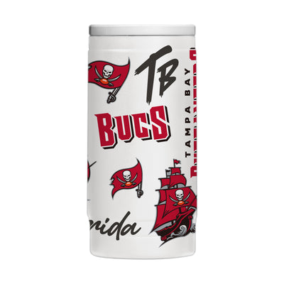 Tampa Bay Buccaneers 12oz Native Powdercoat SlimCan Coolie