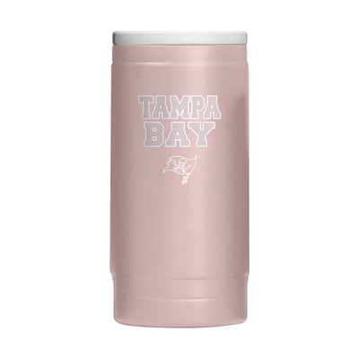 Tampa Bay Buccaneers  Stencil Powder Coat Slim Can Coolie