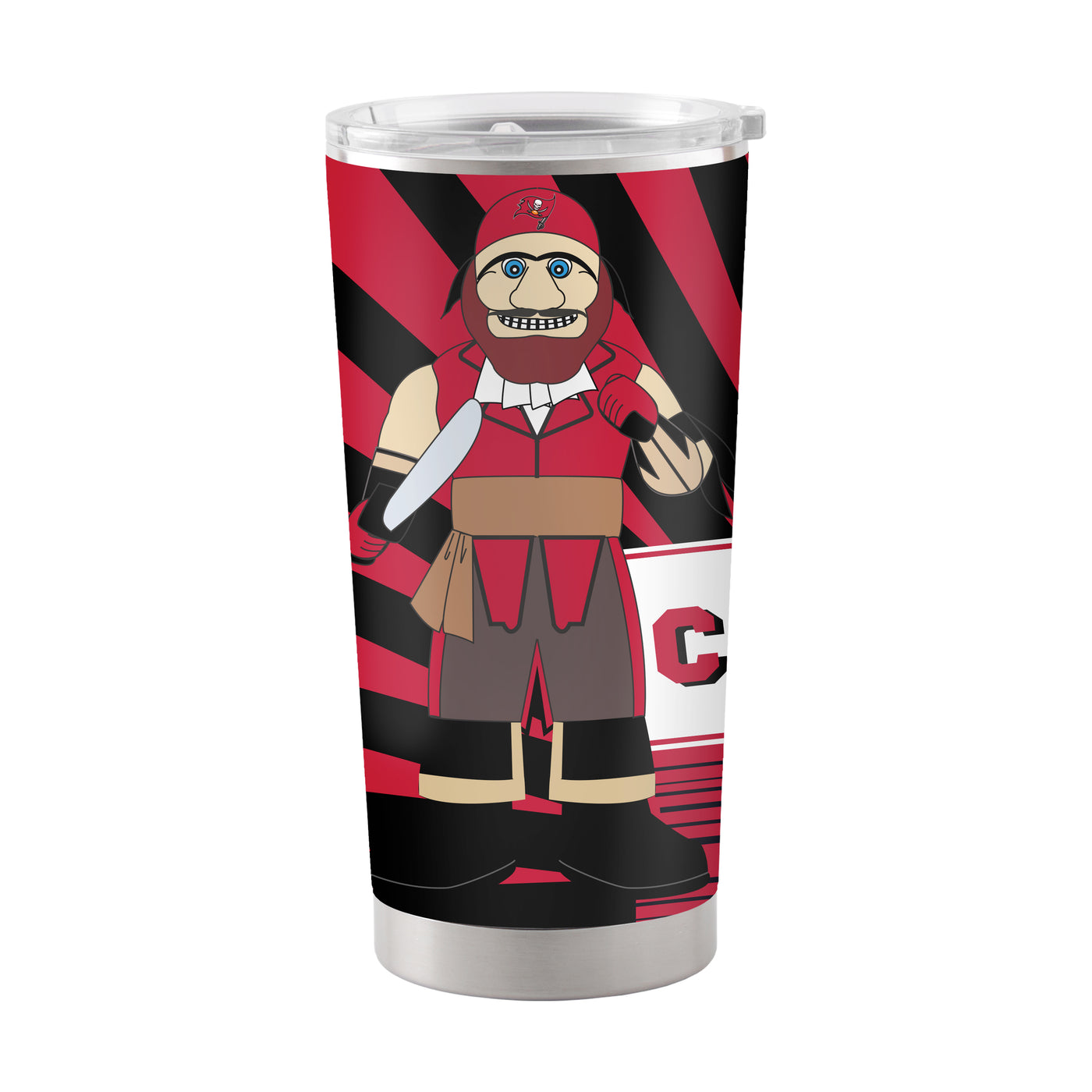 Tampa Bay Buccaneers 20oz Mascot Stainless Steel Tumbler - Logo Brands