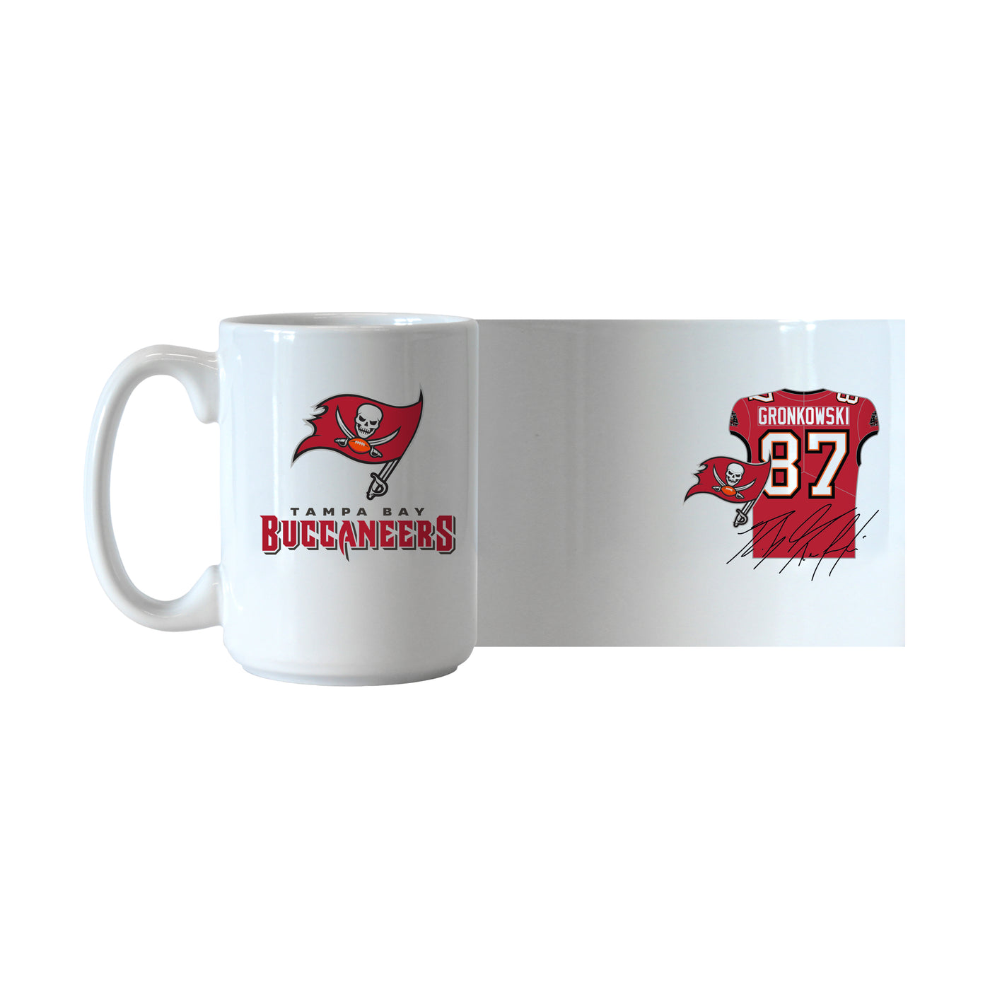 Tampa Bay Buccaneers Rob Gronkowski Jersey 15oz Sublimated Mug