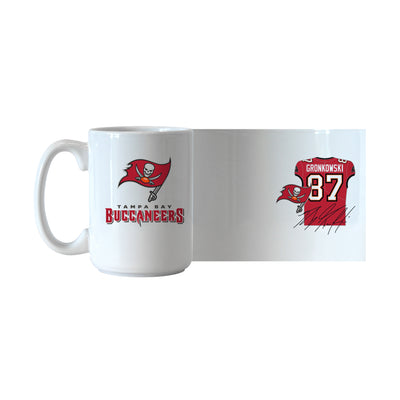 Tampa Bay Buccaneers Rob Gronkowski Jersey 15oz Sublimated Mug