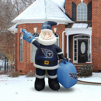 Tennessee Titans Santa Claus Yard Inflatable