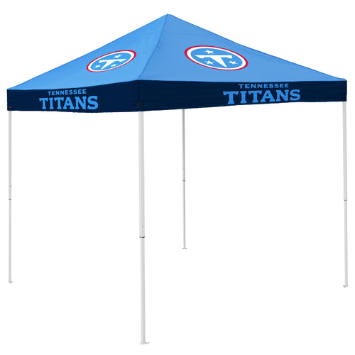 Tennessee Titans Economy Canopy shelter with team logo, durable fabric, and sturdy frame for outdoor shade and protection.
