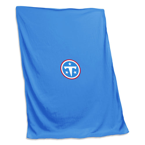 Tennessee Titans sweatshirt blanket by Logo Brands, soft and cozy with Titans team logo and design, perfect for fans.