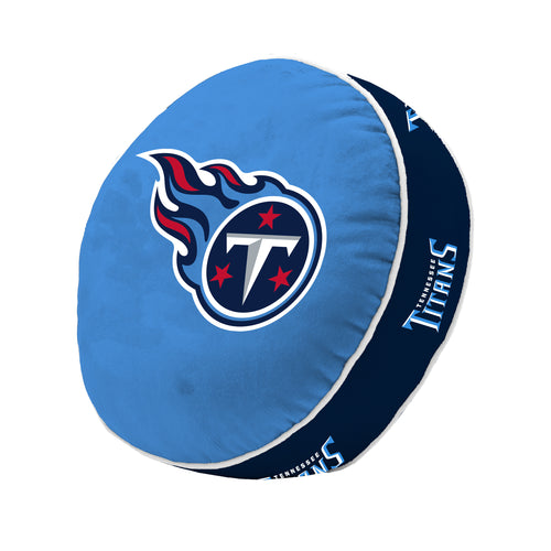 Tennessee Titans Puff Pillow featuring team logo, soft fabric, and vibrant colors, perfect for Titans fans' decor.