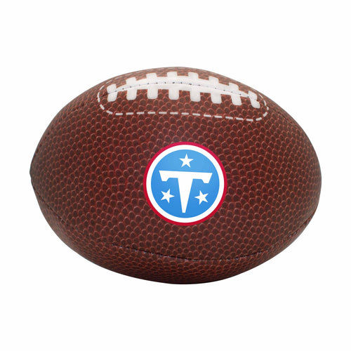Tennessee Titans micro soft recreation football with team logo, designed for casual play and display.