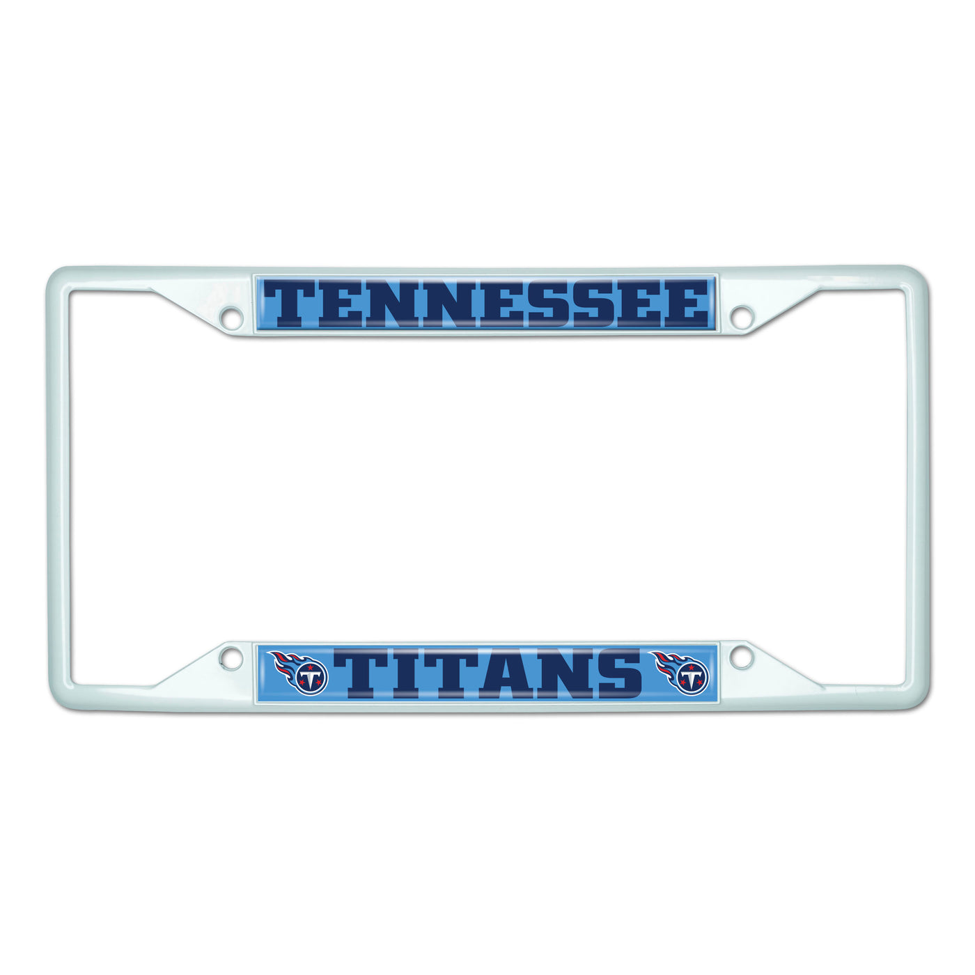 NFL - Tennessee Titans-White License Plate Frame