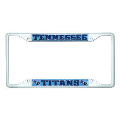 NFL - Tennessee Titans-White License Plate Frame