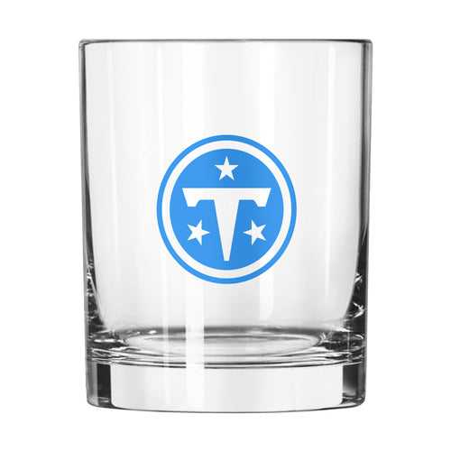 Tennessee Titans 14oz Gameday Rocks Glass with team logo and design, durable drinkware for fans and game day celebrations.