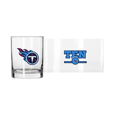 Tennessee Titans 14oz Letterman Rocks Glass