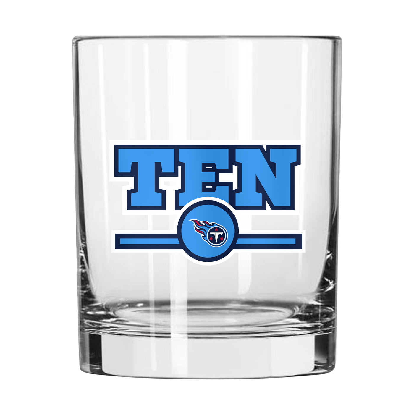 Tennessee Titans 14oz Letterman Rocks Glass