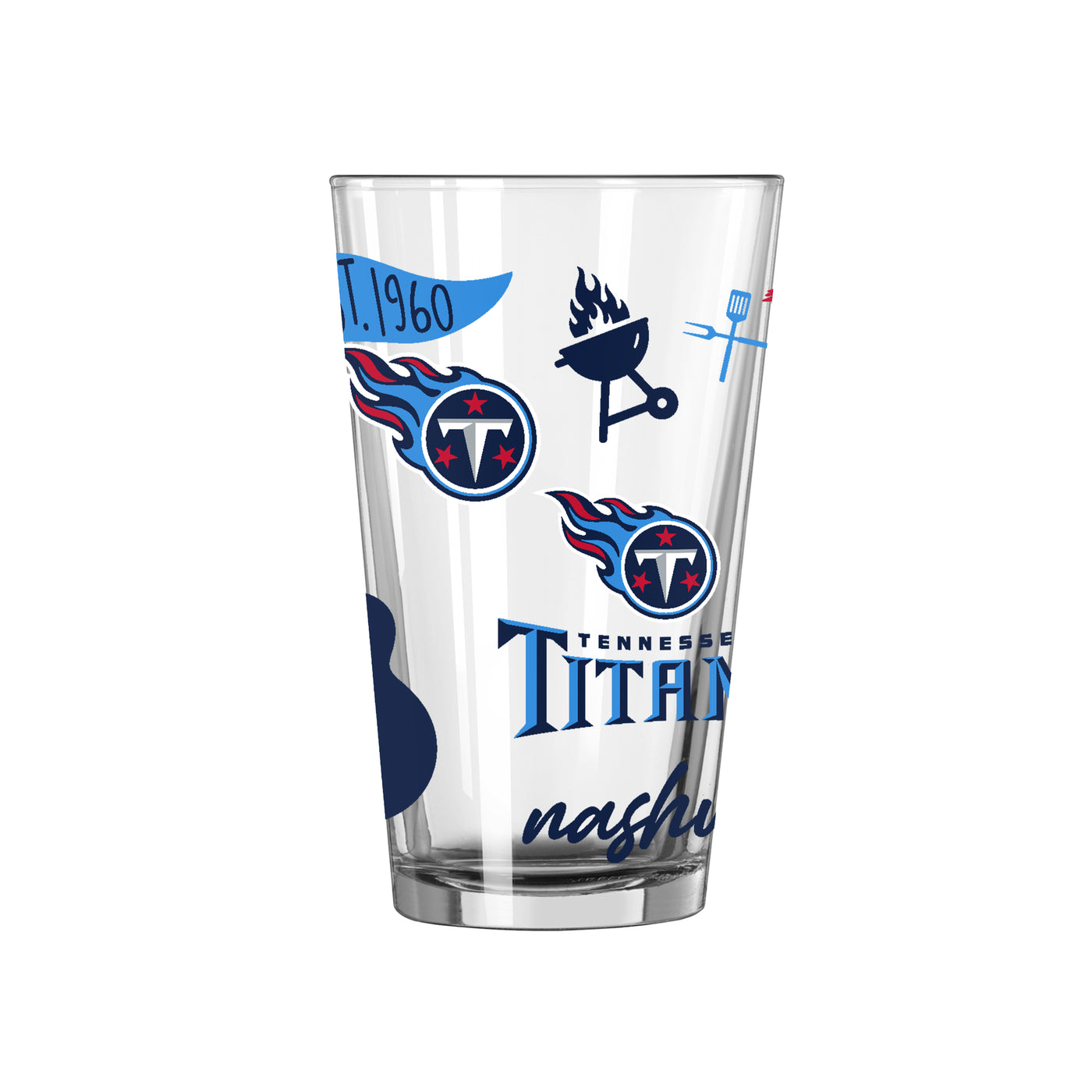 Tennessee Titans 16oz Native Pint Glass