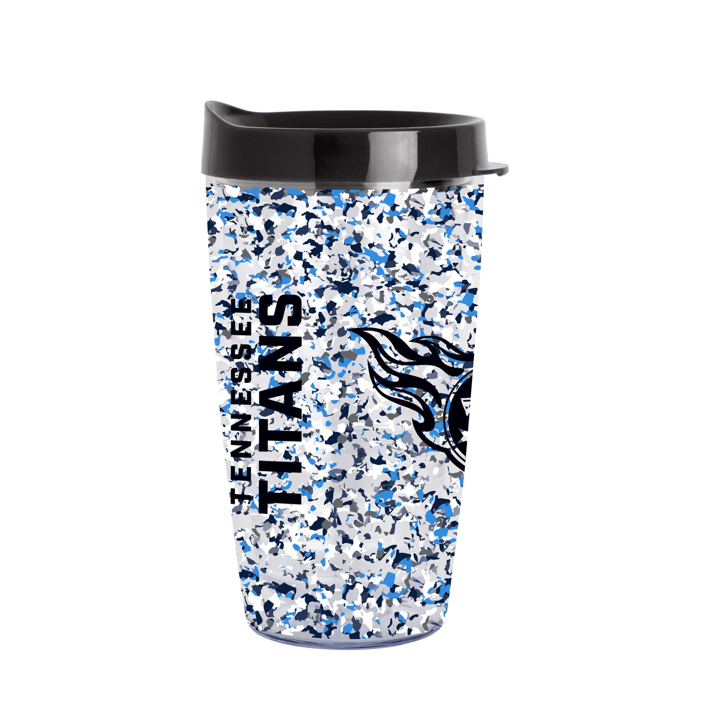 Tennessee Titans 16oz Terrazzo Dbl Wall Clear Tumbler