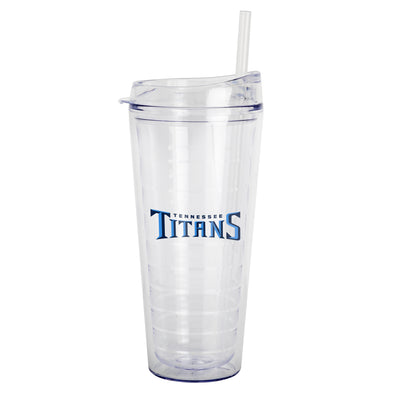 Tennessee Titans 22oz Flipside Dbl Wall Clear Tumbler