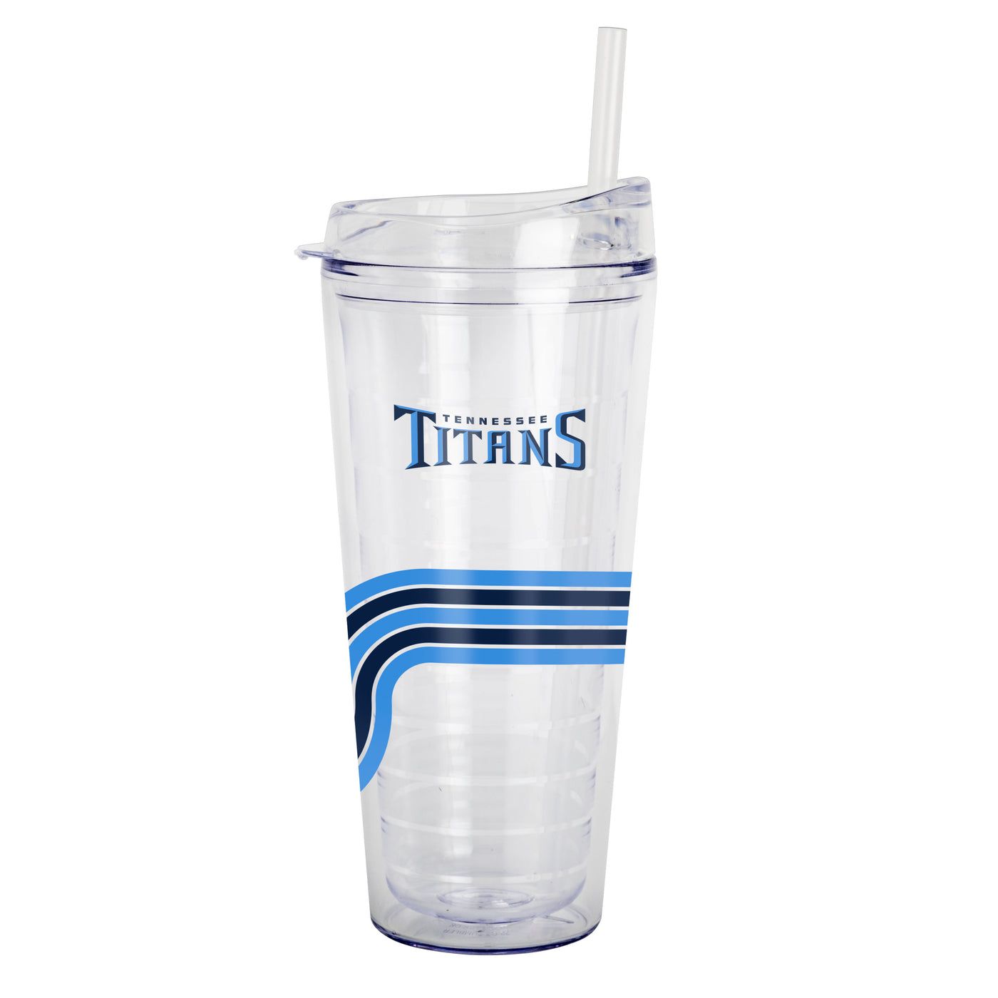 Tennessee Titans 22oz Waves Dbl Wall Clear Tumbler