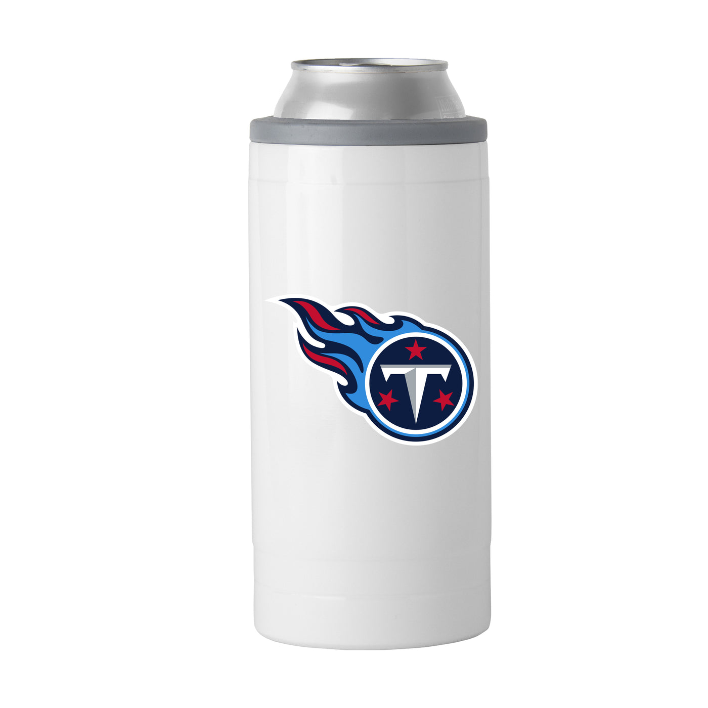 Tennessee Titans Letterman 12 oz Slim Can Coolie
