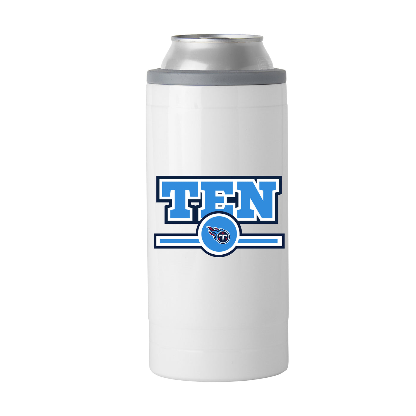Tennessee Titans Letterman 12 oz Slim Can Coolie