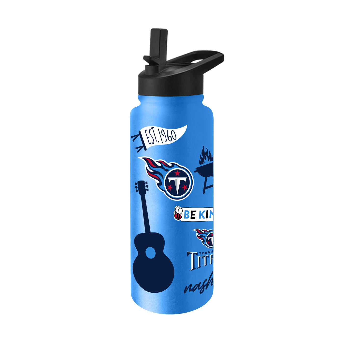 Tennessee Titans 34oz Titan Blue Native Quencher Bottle