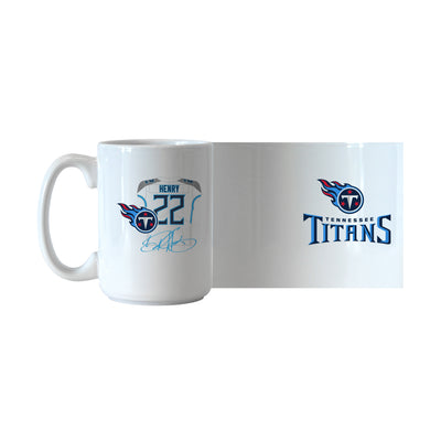 Tennessee Titans Derrick Henry Jersey 15oz Sublimated Mug