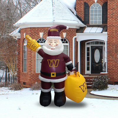 Washington Commanders Inflatable Santa