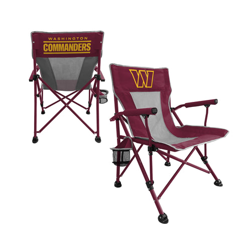 Washington Commanders hard armchair by Logo Brands, featuring team logo and durable furniture design, ideal for sports fans.