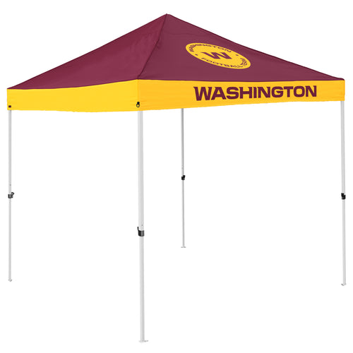 Washington Commanders economy canopy shelter by Logo Brands, featuring team logo and sturdy outdoor shelter for tailgating and events.