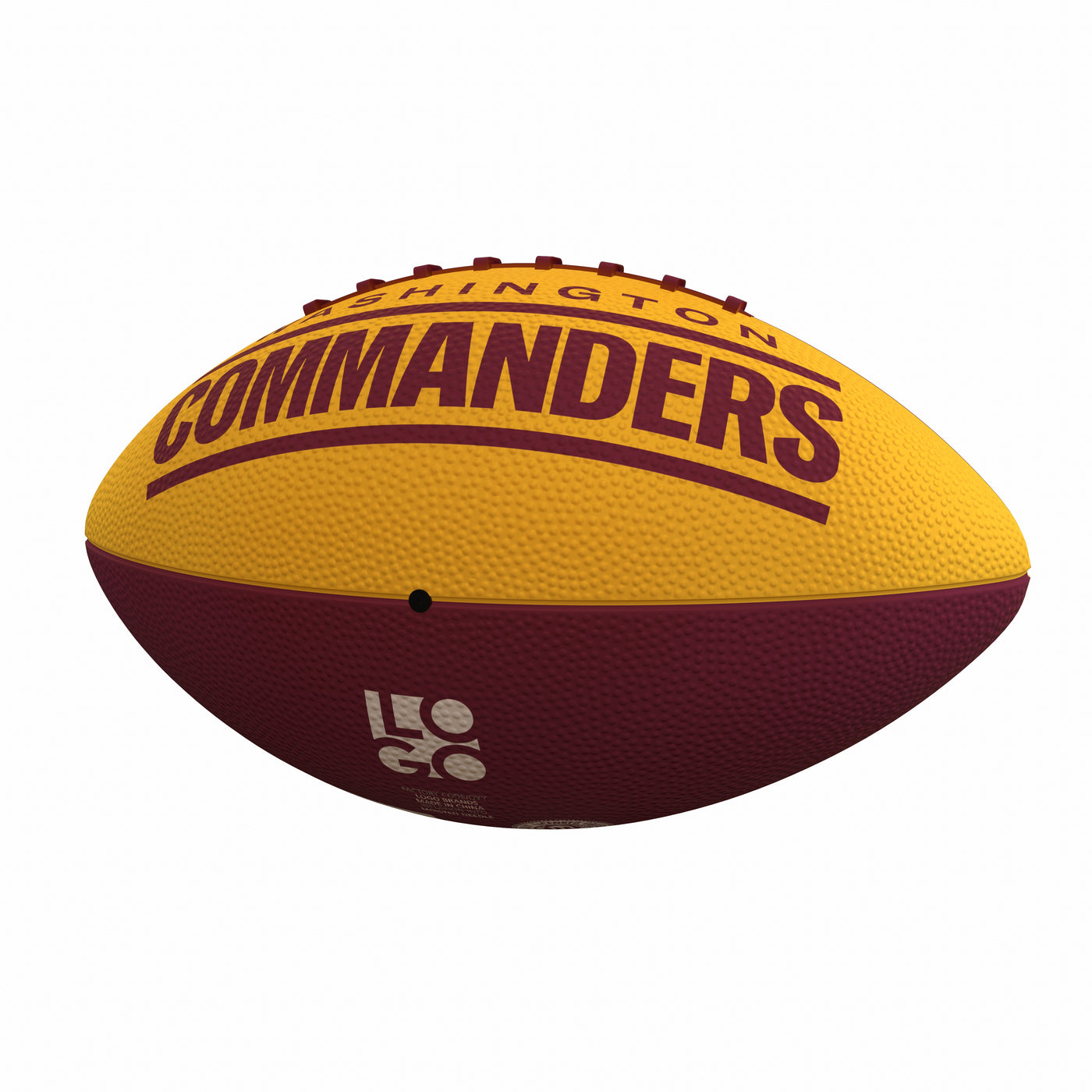 Washington Commanders Pinwheel Logo Junior-Size Rubber Football