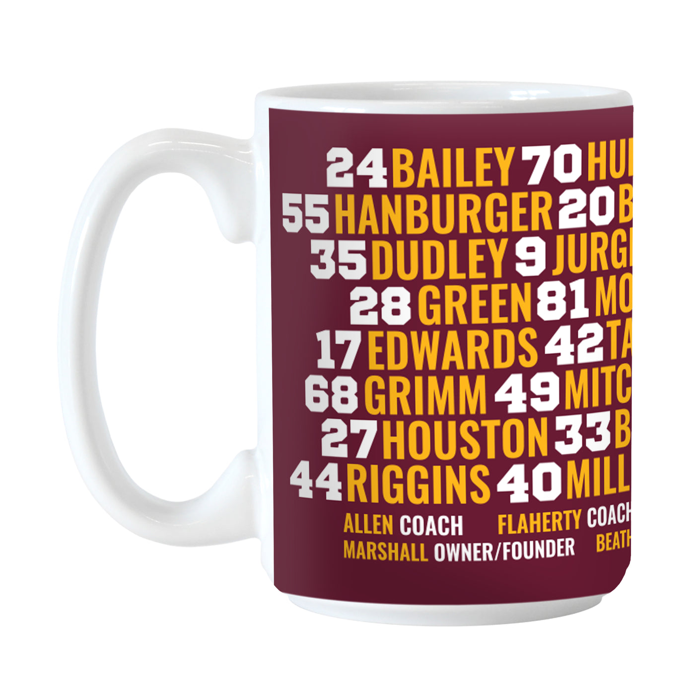Washington Commanders 15oz HOF Members Sublimated Mug | Logo Brands