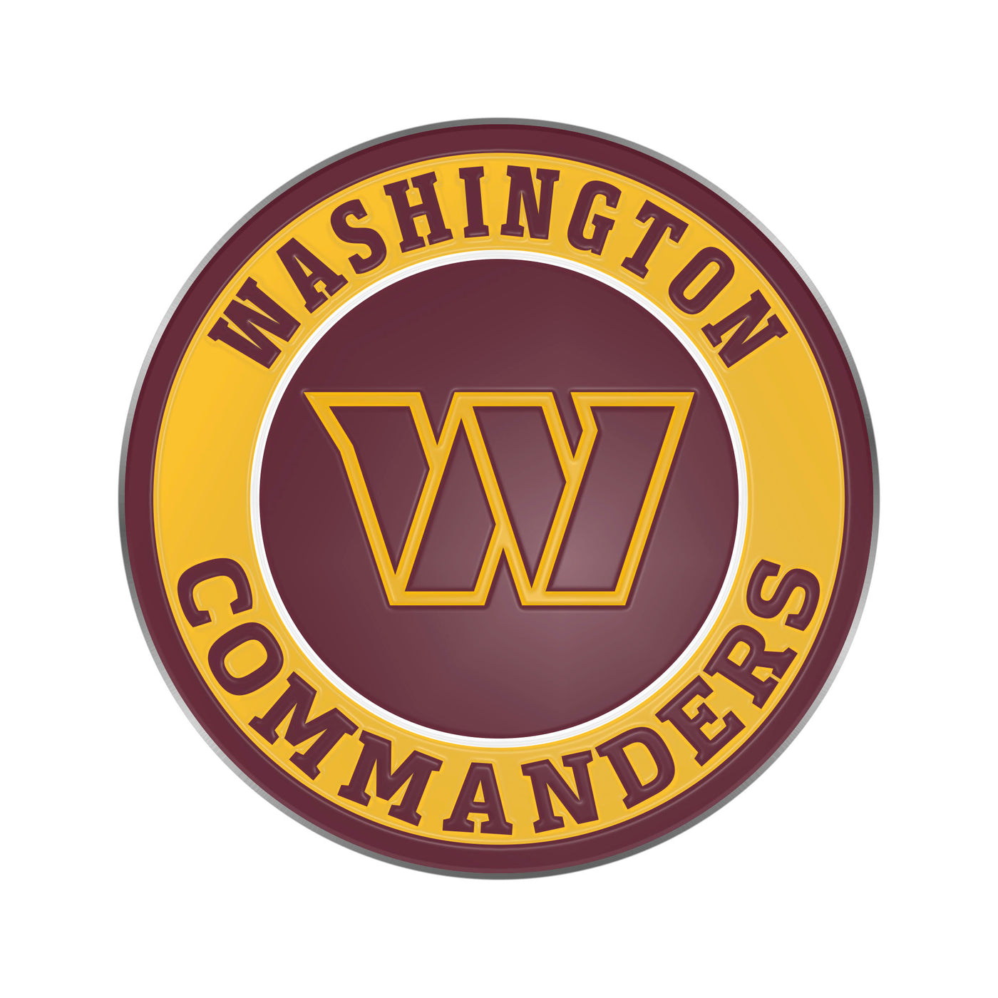 TRINITY NFL - Washington Commanders Color on Chrome Hitch Cover