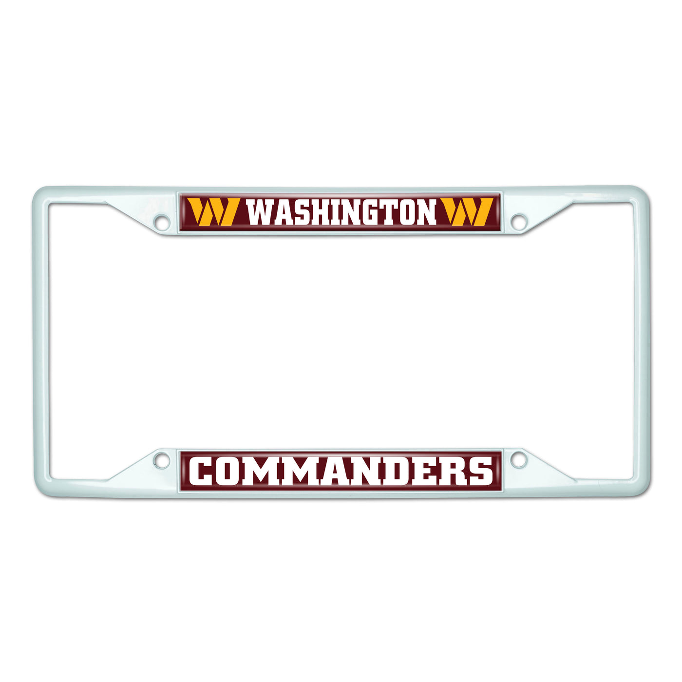 NFL - Washington Commanders-White License Plate Frame