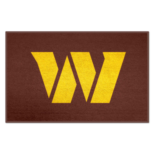 NFL Washington Commanders starter mat by Logo Brands, featuring team logo and vibrant colors, ideal for game day or fan display.