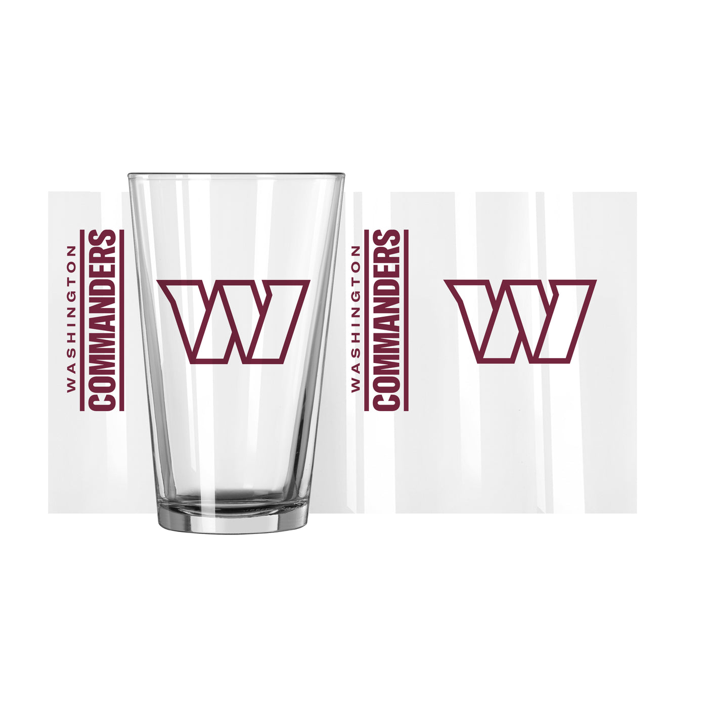 Washington Commanders 16oz Gameday Pint Glass - Logo Brands