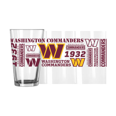 Washington Commanders 16oz Spirit Pint Glass