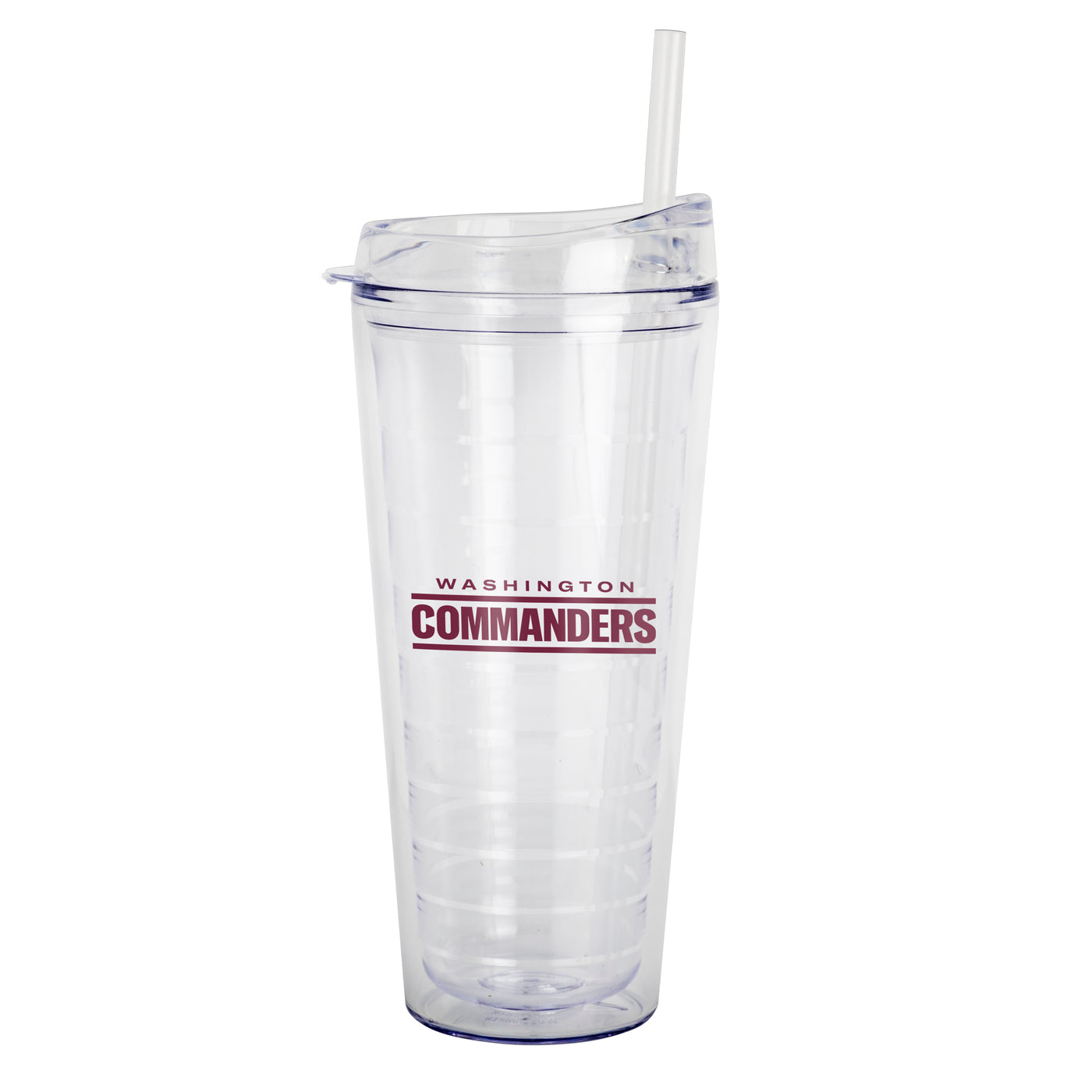 Washington Commanders 22oz Flipside Dbl Wall Clear Tumbler