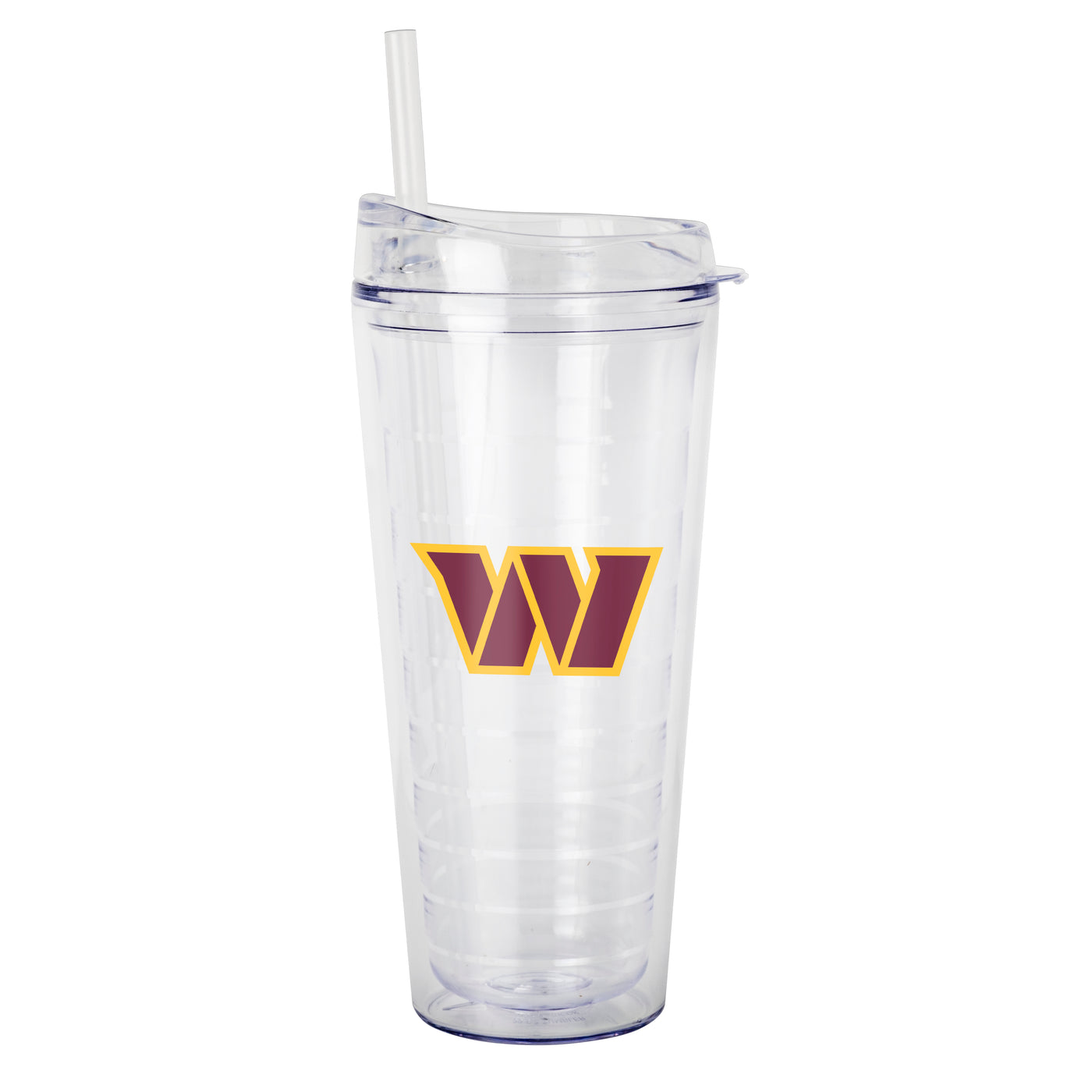 Washington Commanders 22oz Flipside Dbl Wall Clear Tumbler