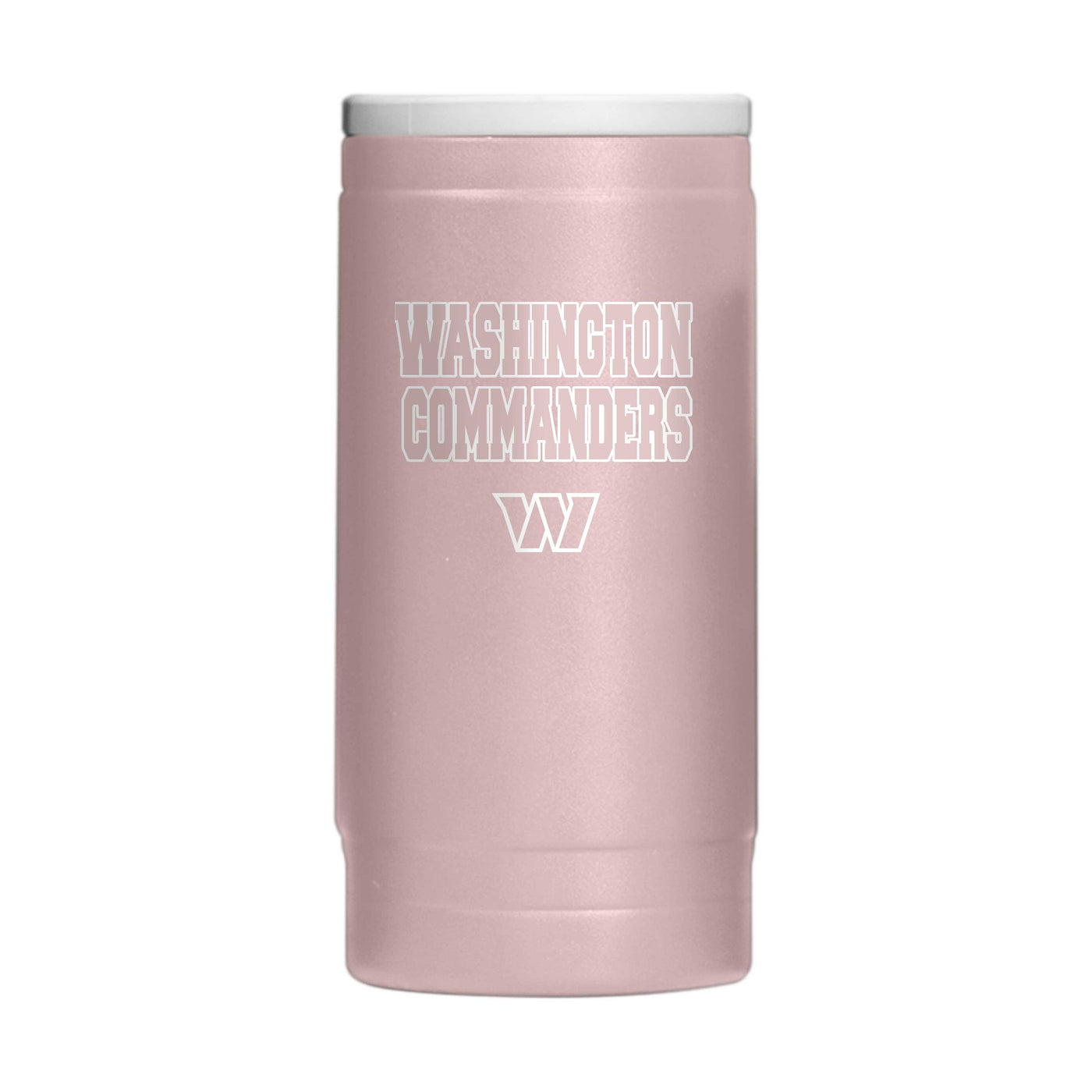 Washington Commanders  Stencil Powder Coat Slim Can Coolie