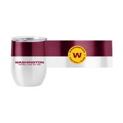 Washington Commanders Color Block 16 oz Stainless Curved Beverage