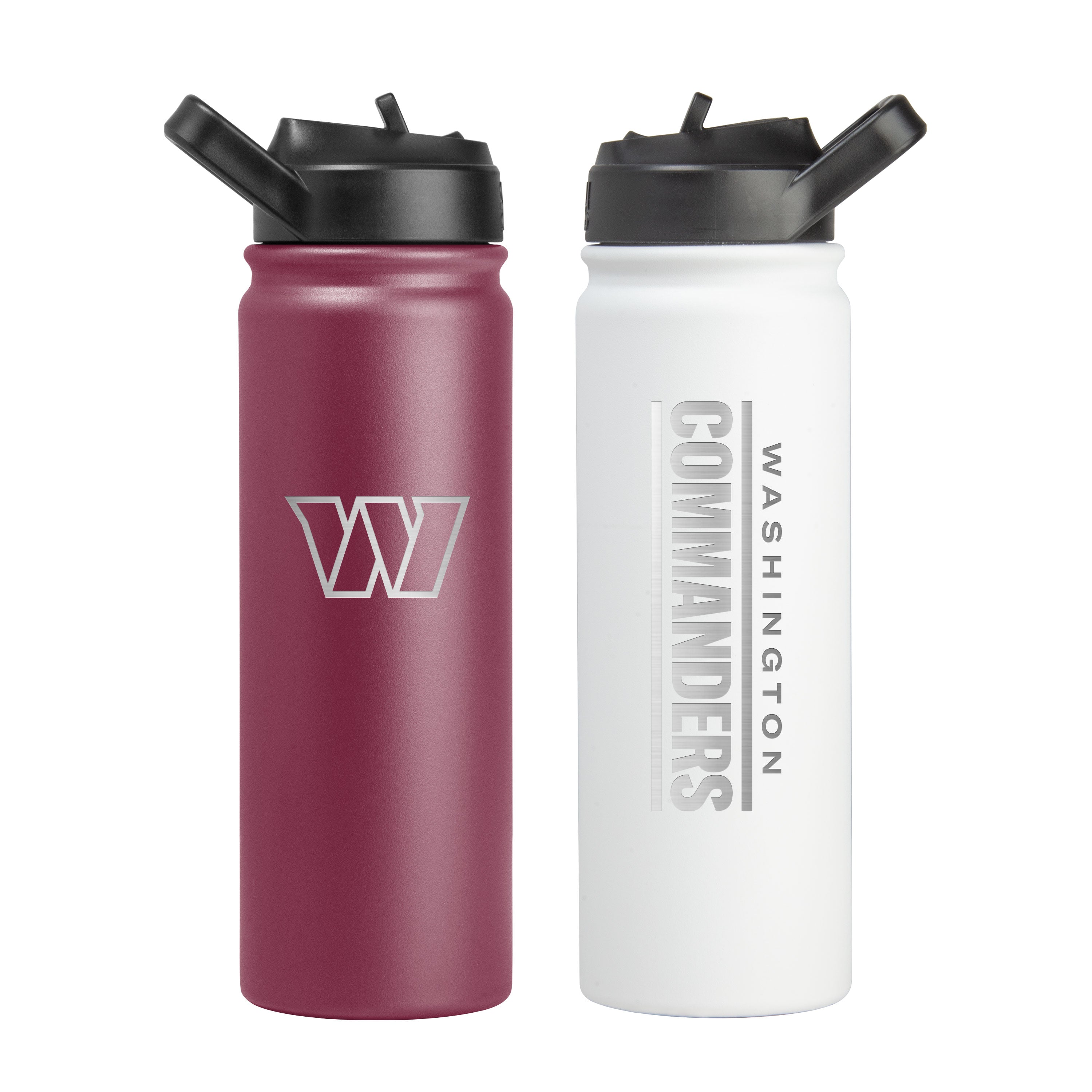 Washington Commanders 24oz SS Water Bottle 2 Pack