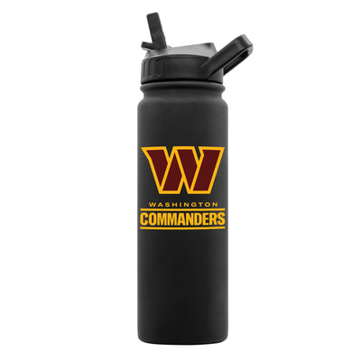 Washington Commanders 24oz Black Soft Touch Dbl Wall Btl - Logo Brands