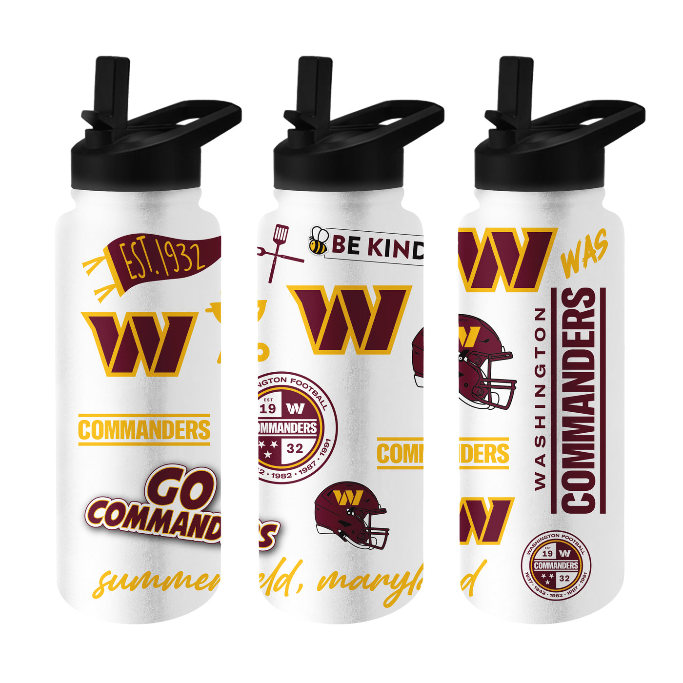 Washington Commanders 34oz Native Quencher Bottle