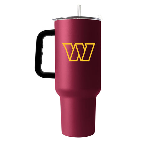 Washington Commanders 40oz Flipside powder coat tumbler, durable drinkware with team logo and vibrant design.
