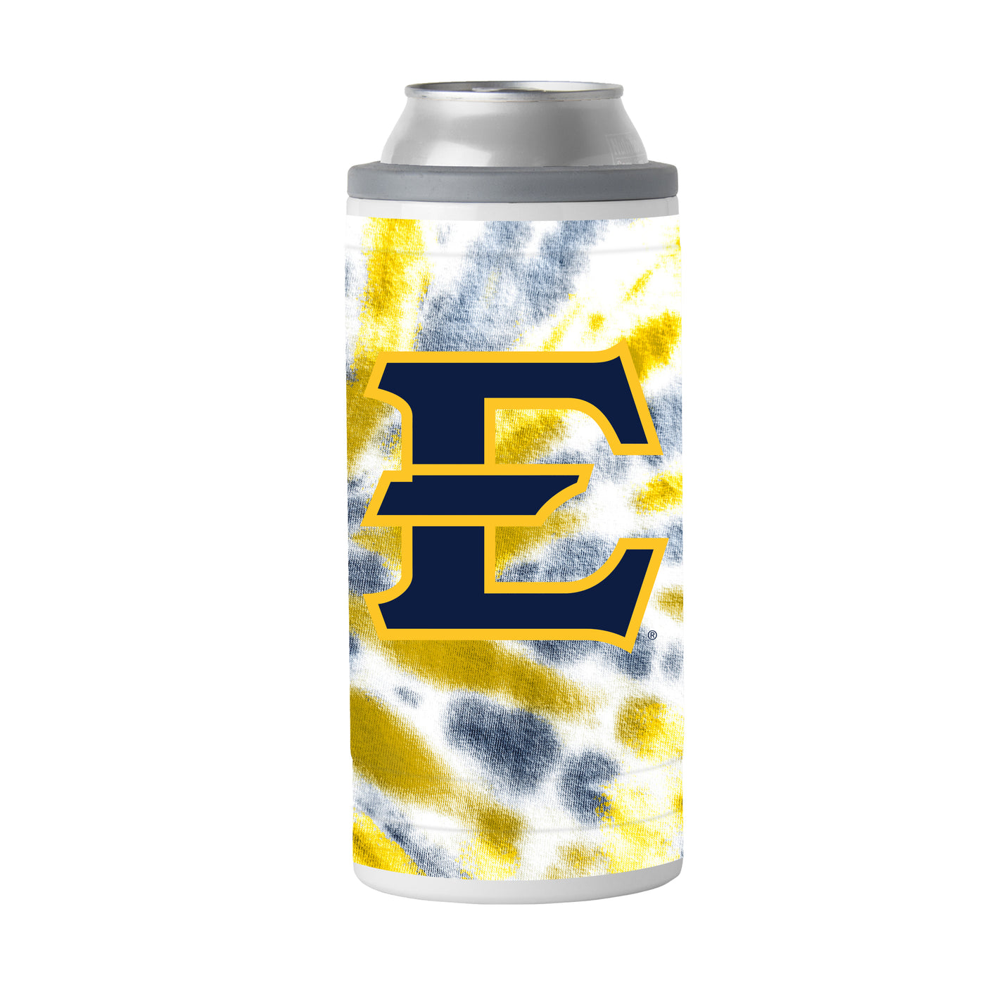 East TN State 12oz Tie Dye Slim Can Coolie