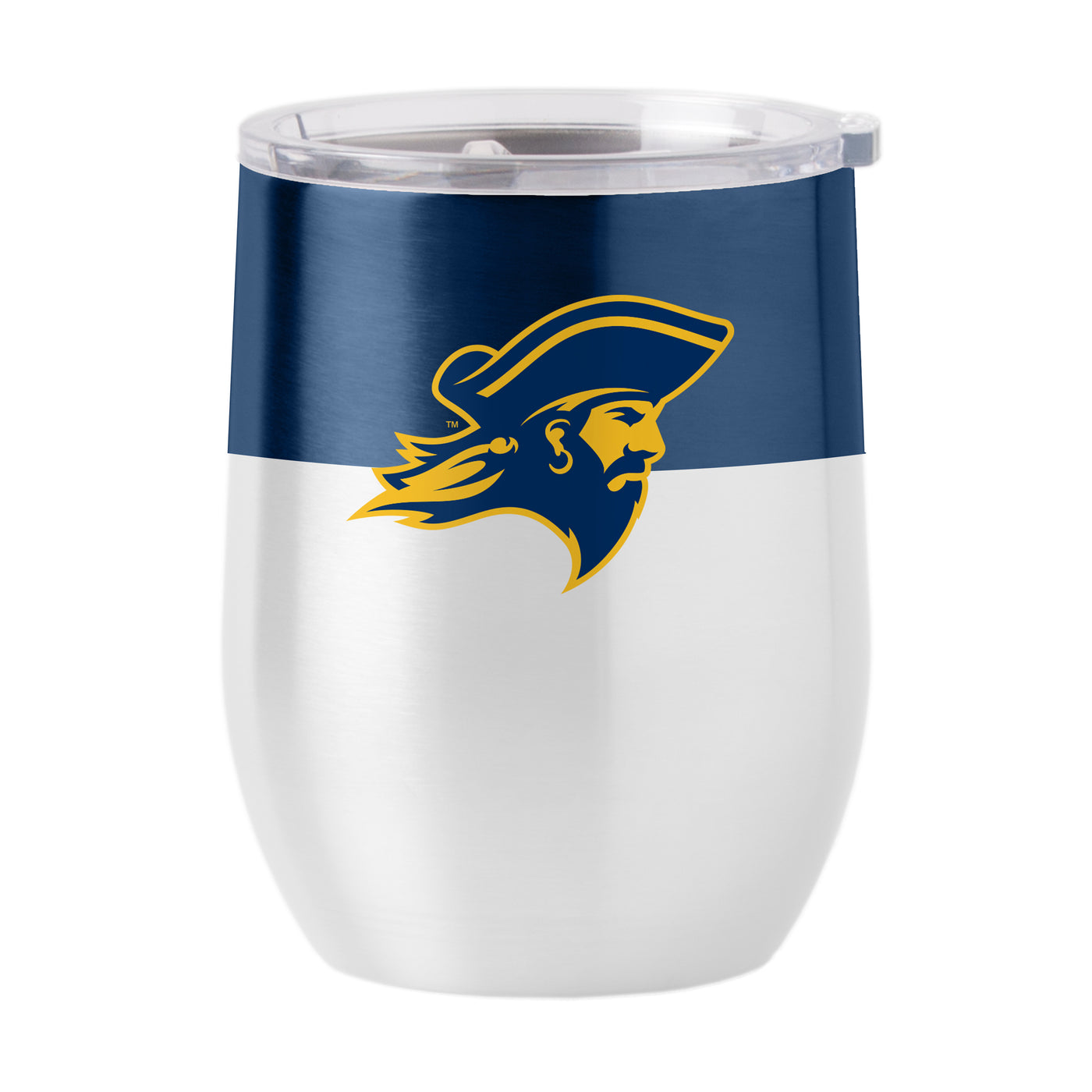 East TN State U 16oz Colorblock Stainless Curved Beverage