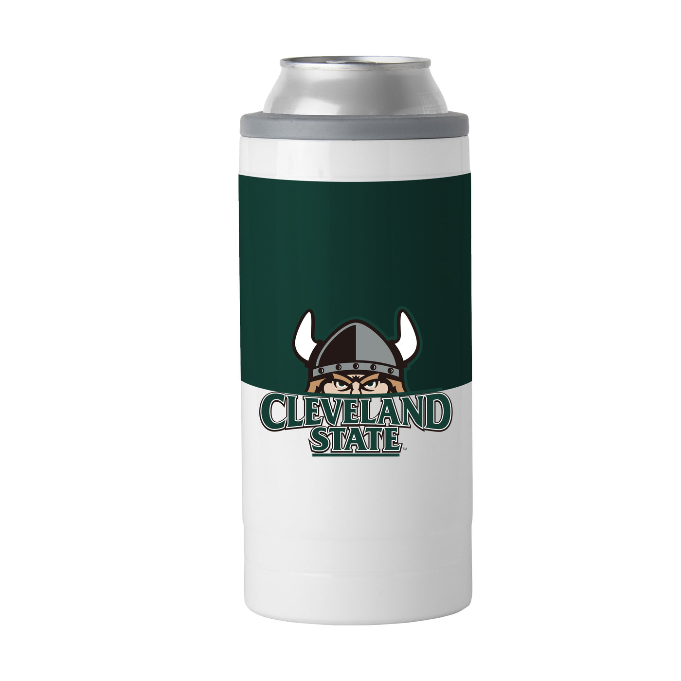 Cleveland State 12oz Colorblock Slim Can Coolie