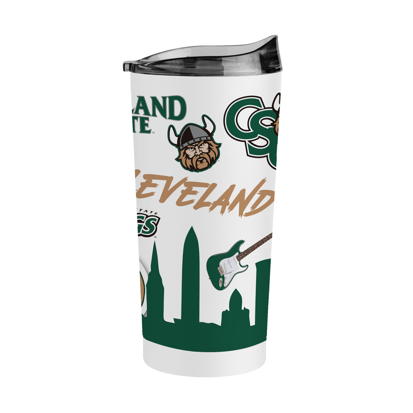 Cleveland State 20oz Native Powder Coat Tumbler - Logo Brands