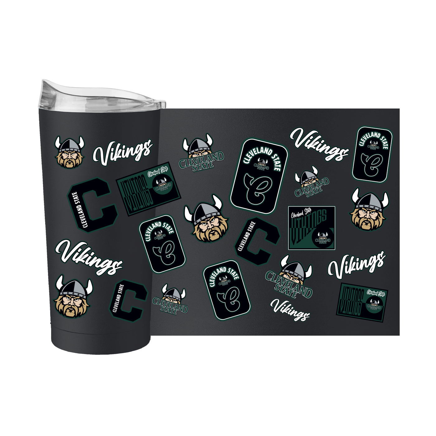 Cleveland State 20oz Dreamweave Powder Coat Tumbler