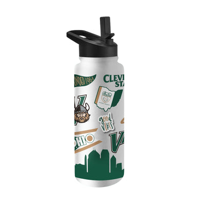 Cleveland State 34oz Native Quencher Bottle - Logo Brands
