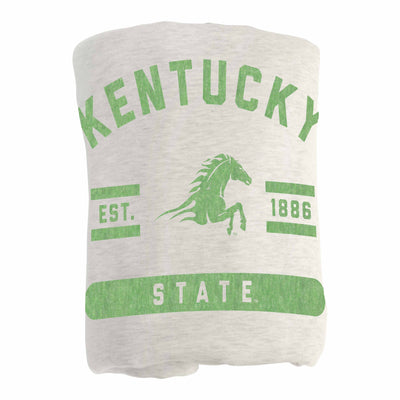 Kentucky State Oatmeal Sweatshirt Blanket - Logo Brands