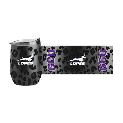 Grand Canyon Leopard 16oz Black Powdercoat Curved Beverage